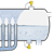 Level measurement in the deaerator