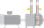 Pressure measurement on the refiner