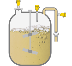 Level, switching and pressure measurement in storage tanks