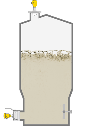 Niveaumeting in opslagtorens