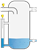 Level measurement in the water separator and pressure measurement upstream of the vacuum pump