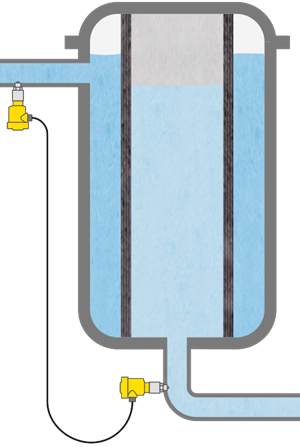 Differential pressure measurement for filter monitoring 