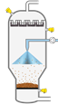 Medición de nivel y monitorización de filtros en la producción de granulados mediante procesos de lecho fluidizado