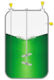 Level and pressure measurement and point level detection in mixing processes