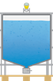 Level measurement of liquids in transport containers