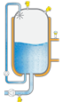 Medición de nivel y presión en el almacenamiento de agua ultra pura (agua para inyectables)