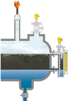 Flare ünitelerinde sıvı ayırıcı