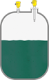 Level measurement and point level detection of holding tanks