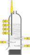 Density measurement in the hydrocracker