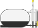 Level measurement in the reflux accumulator drum