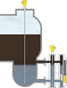 Interface measurement in the sour water stripper