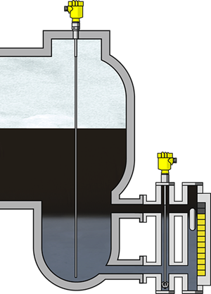 Interface measurement in the sour water stripper