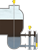 Mesure d'interface dans une colonne de fractionnement d'eaux acides (stripper)