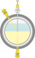 Density and interface measurement in the sulphur decanter