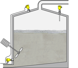 Mesure de niveau et de pression, détection de niveau lors du process de transformation en alcool 