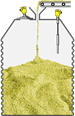 Silo de matéria-prima na planta de etanol