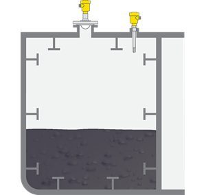 Misura di livello e rilevamento della soglia di livello nel serbatoio di stoccaggio di petrolio greggio di un'unità FPSO
