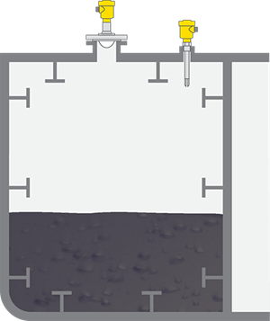 Misura di livello e rilevamento della soglia di livello nel serbatoio di stoccaggio di petrolio greggio di un'unità FPSO