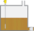 Level measurement in the reservoir tank for hydraulic oil