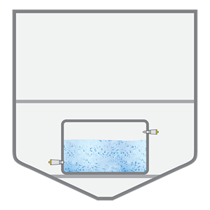 Level measurement in tanks with drinking water