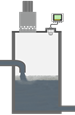 Mesure de niveau dans une cuve sous vide