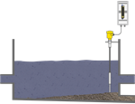 Point level detection in a grit trap