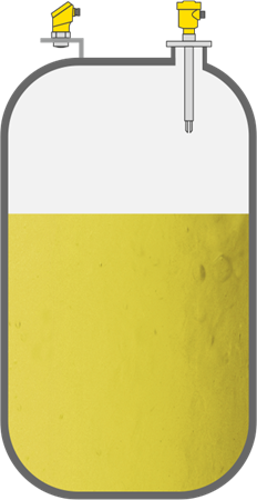 Medición y detección de nivel en depósitos de sustancias químicas