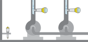 Pressure monitoring and flood protection in the pump room