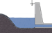 Level measurement in receiving watercourses