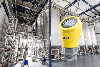 Der Radarsensor VEGAPULS 31 sorgt für eine effiziente und zuverlässige Messung.