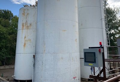 Each site contains a varying number of storage tanks filled with different petroleum products.