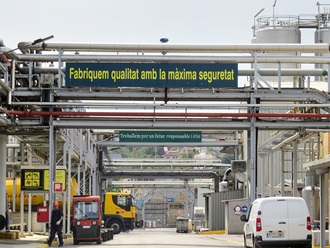 Die Werksanlagen der Croda Ibérica SA am Standort Fogars de la Selva (Barcelona).