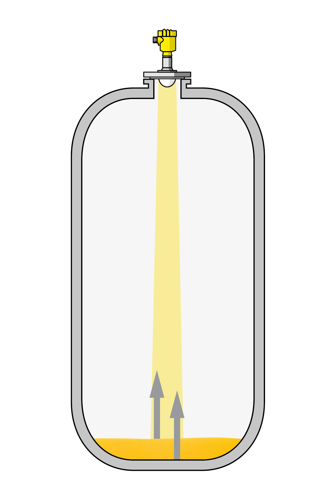 Reliable measurement all the way down to the tank bottom