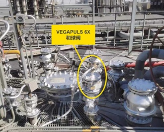 VEGAPULS 6X 加装球阀