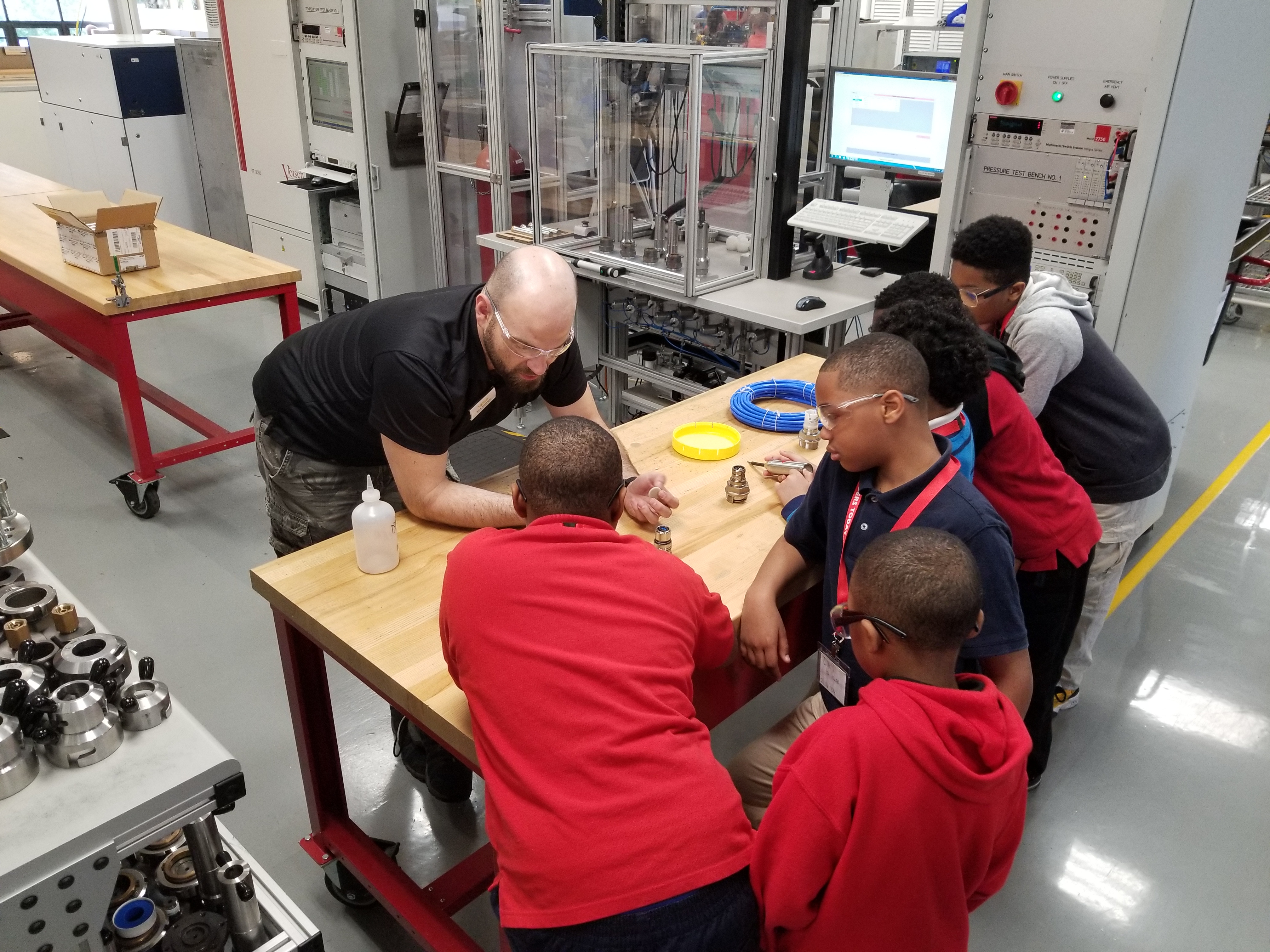 Students get hands-on experience with VEGA instrumentation