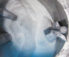 Foam makes it difficult to get a level measurement