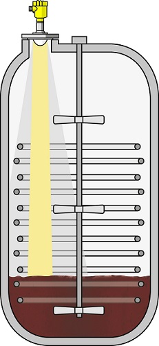 VEGAPULS 64 offers superior focusing for reliable measurement in crowded tanks.