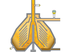 Level measurement separator