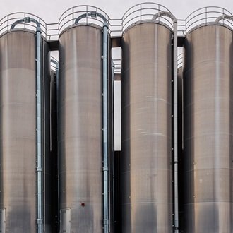 Typical applications for continuous level measurement in the process industry are silos.