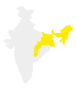 West bengal, Bihar, Jharkhand, AssamChhattisgarh, Other N-E India States