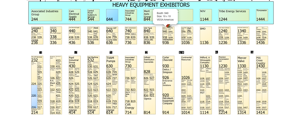 Oklahoma Oil & Natural Gas Expo Floor Map