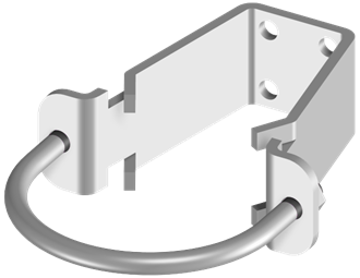 Measuring instrument holder for wall/tube mounting