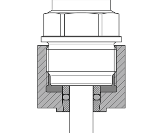 Adapterset tbv afdichting VEGACAL / VEGACAP 62,63 en 64