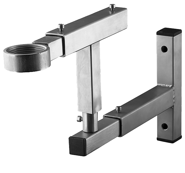 Wall bracket with rotary T-adapter