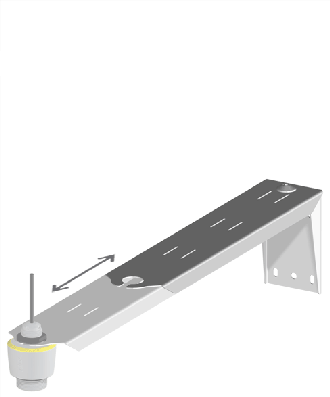 Mounting angle with adjustable bracket