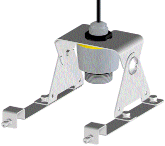 Mounting bracket for plastic vessel