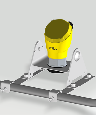 Mounting bracket for plastic vessel