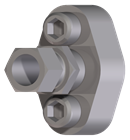 Oval flange adapter