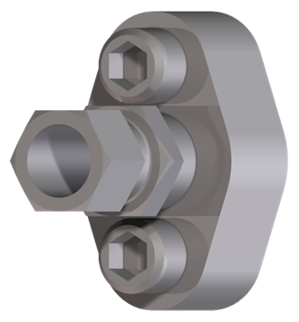 Adaptador para brida oval, conexión ½NPT