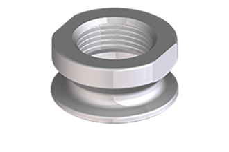 Hygienic adapter for G1" sealing with O-ring